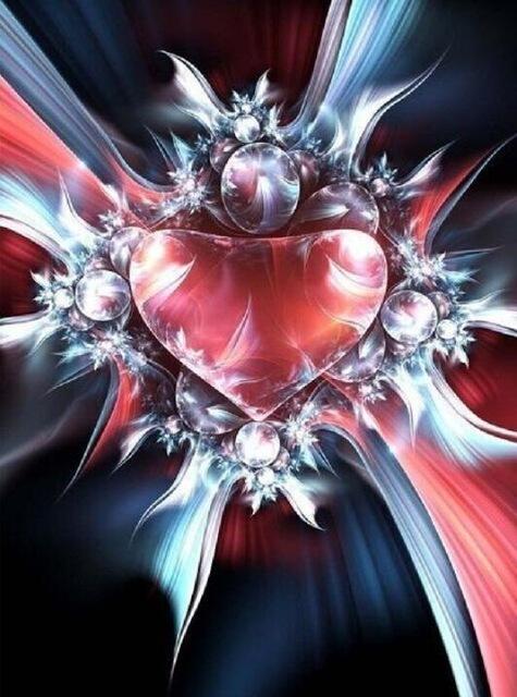 5D Diamond Painting Abstract Heart Kit – Bonanza Marketplace