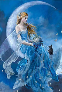 5d Diamond Painting Blue Fairy Kit Bonanza Marketplace