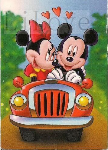 5D Diamond Painting Mickey and Minnie Sunday Drive Kit