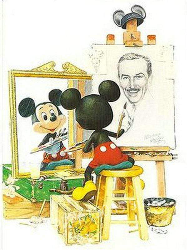 5d Diamond Painting Mickey Mouse And Walt Disney Drawing Kit