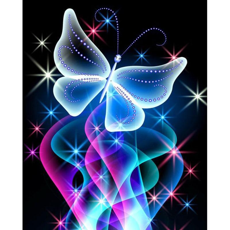 5D Diamond Painting Sparkling Butterfly Kit | Bonanza Marketplace