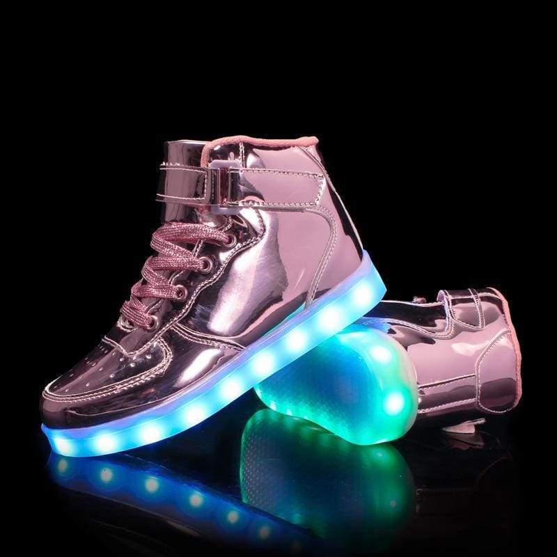 rose gold light up shoes