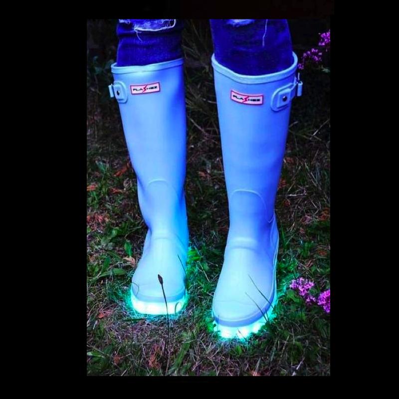 Ladies Light up Flashez Wellies - Candy 