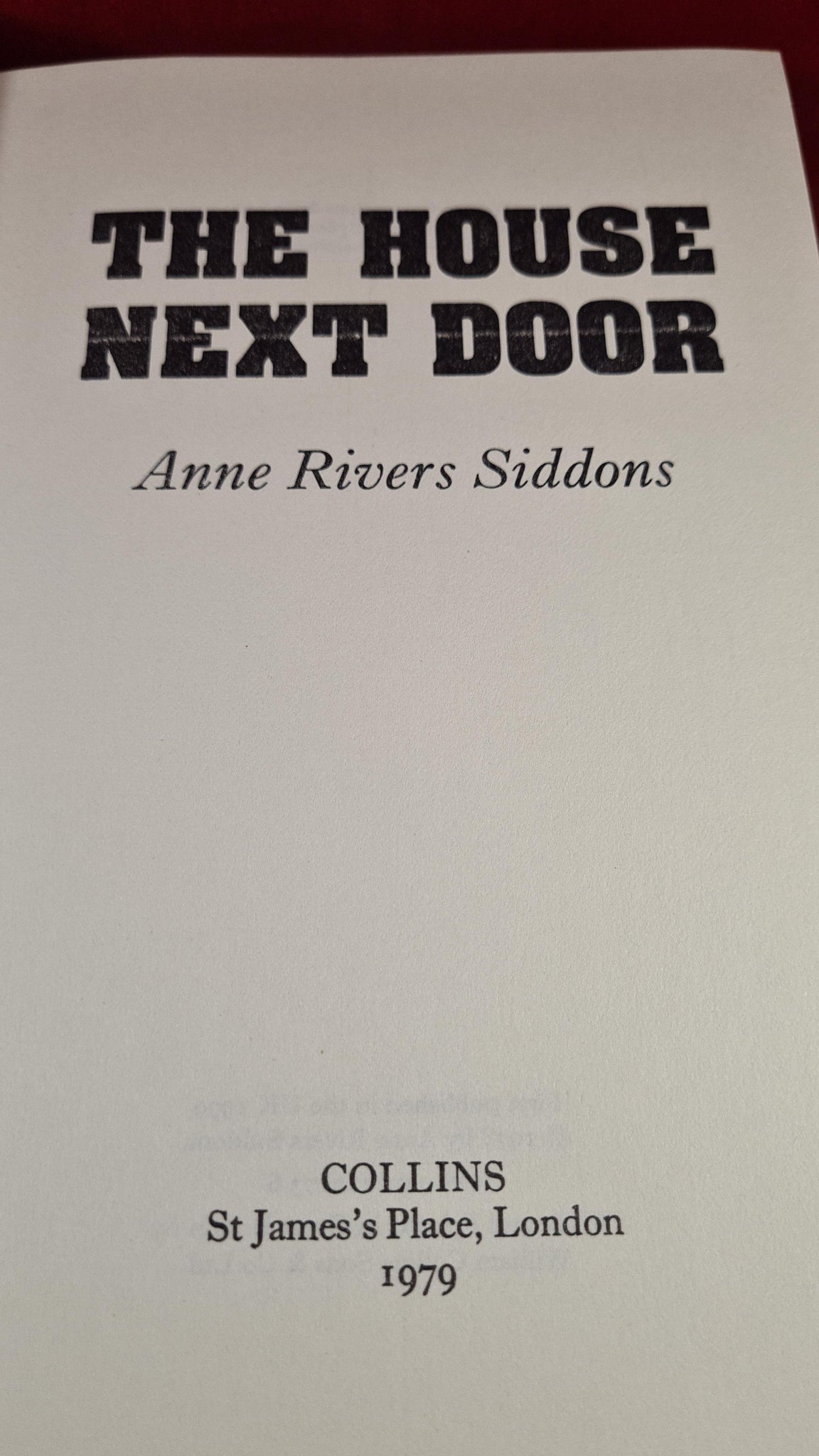 The House Next Door by Anne Rivers Siddons