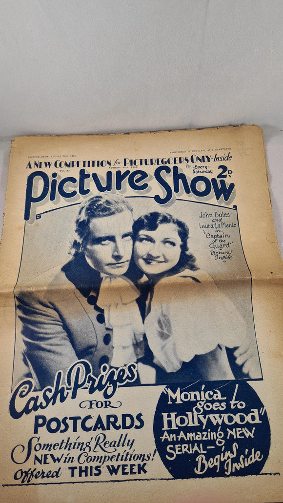 Picture Show August 23rd 1930 Richard Dalbys Library