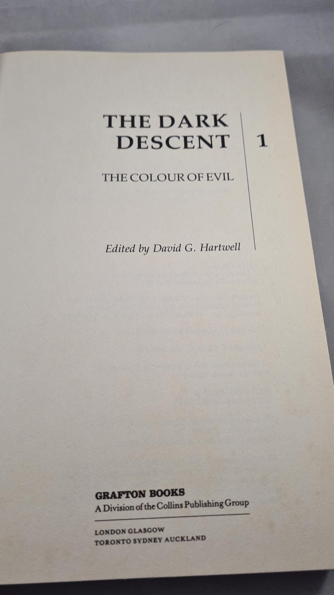 the dark descent david g hartwell