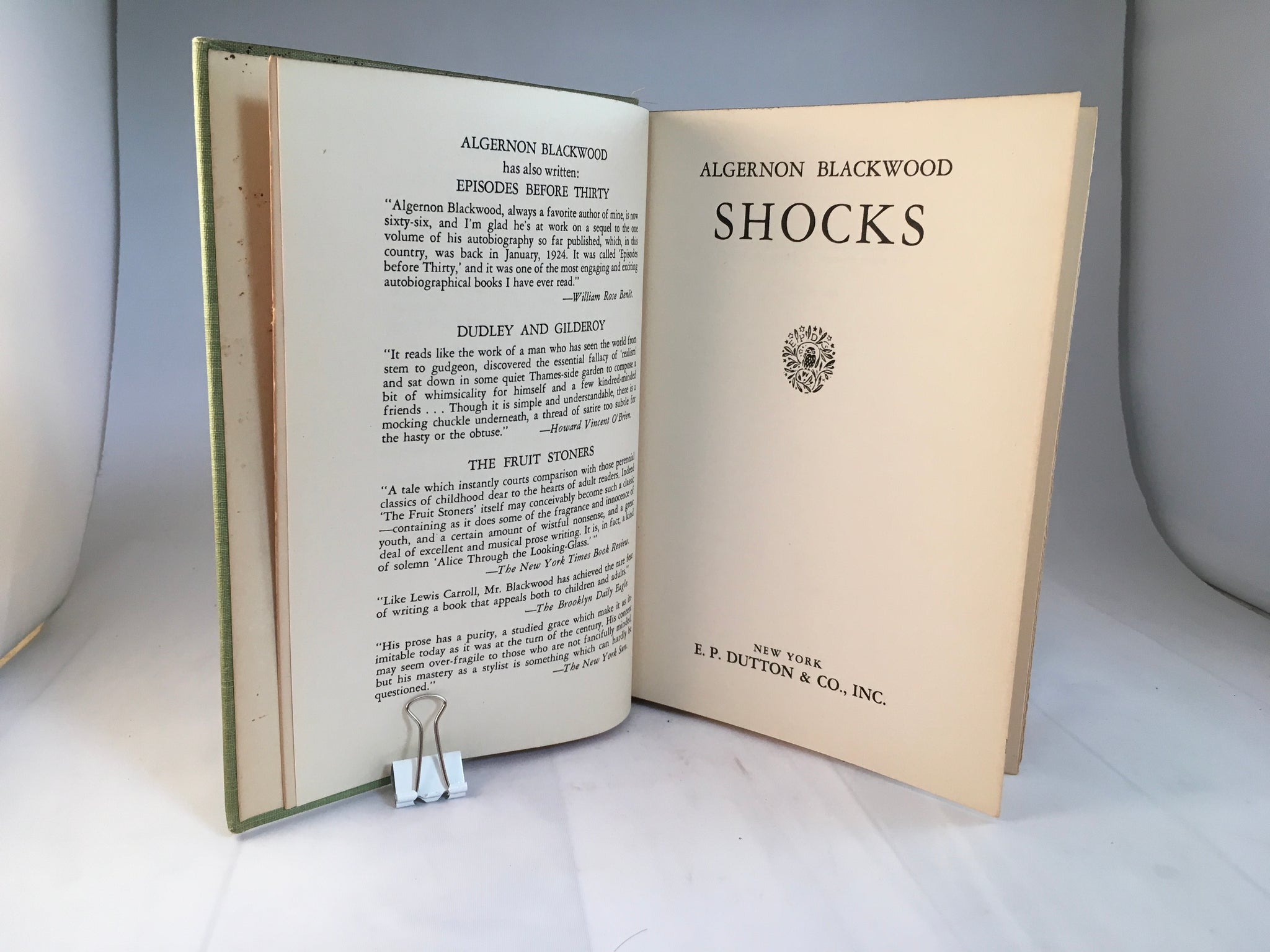 Shocks by Algernon Blackwood