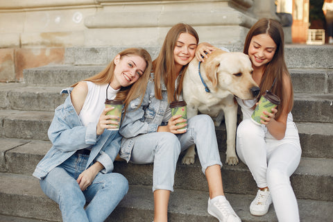 Girls with Dog, The Pup Cup: Every Dog's Favorite Treat