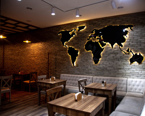 World Map Cafe, How to Decorate Your Coffee Shop