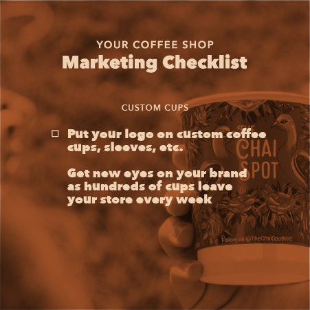 custom cup marketing checklist