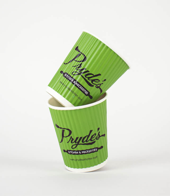 Customized ripple cups for your cafe! Trendy and fun customized coffee cup. Hot cup factory has every product you need for your cafe, work with a professional designer for FREE to customize your coffee shop with hot cup factory today! 