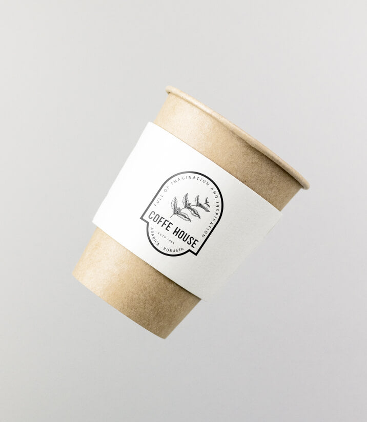 Customized coffee cup sleeve. Trendy and fun customized coffee cup. Hot cup factory has every product you need for your cafe, work with a professional designer for FREE to customize your coffee shop with hot cup factory today! 