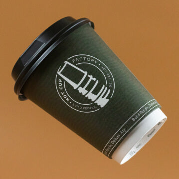 Trendy and fun customized coffee cup. Hot cup factory has every product you need for your cafe, work with a professional designer for FREE to customize your coffee shop with hot cup factory today! 