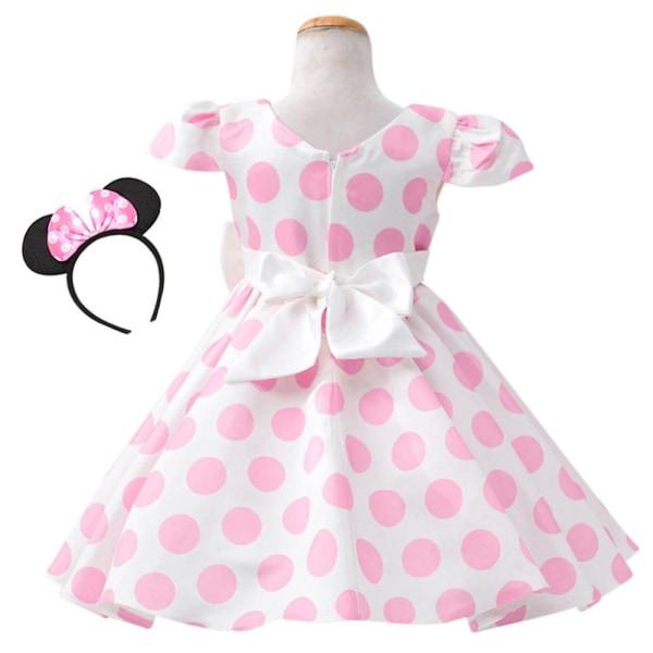 Vestido de Festa Infantil Minnie com Arco