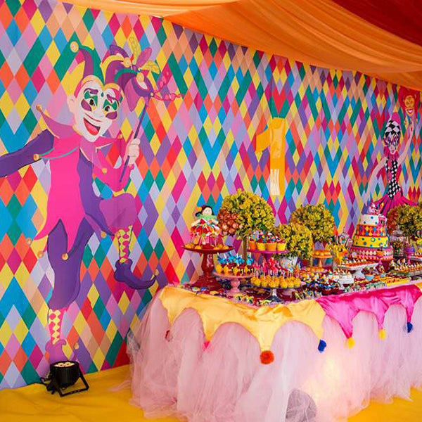 Arlequina Fantasia Roupa Infantil Festas Carnaval Completa