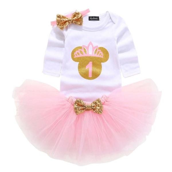 Conjunto de Festa Infantil com Tutu Minnie