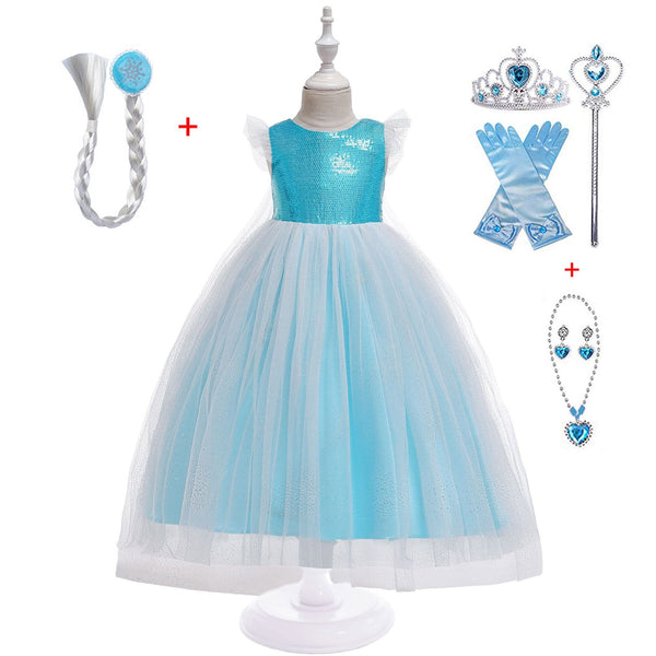 vestido da frozen de criança