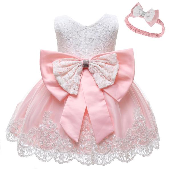 Vestido de menina princesa vestido de aniversário vestido pomposo vestido  bebê vestido bebê