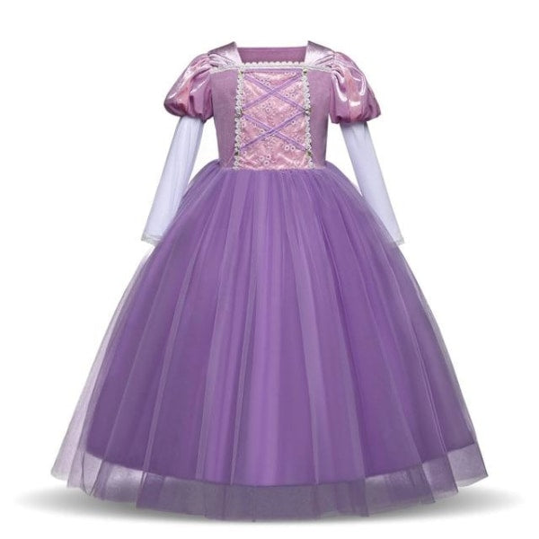 vestido de princesa rapunzel