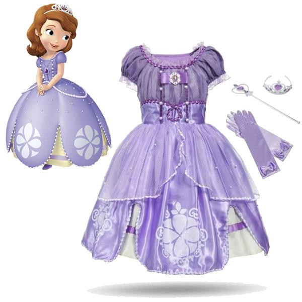 vestido princesa luxo infantil