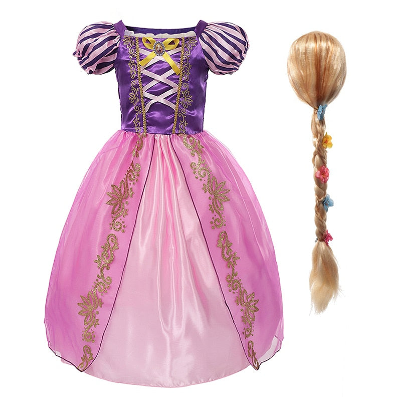 vestido de princesa rapunzel