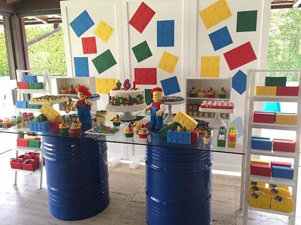 Festa Infantil para Meninos. Tema Lego