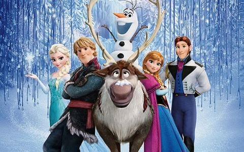 Arte de Convite virtual tema Frozen ou Frozen Fever Envio por