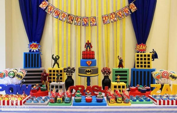 4 Topo Decoração de Bolo Tema Festa Homem De Ferro - Fantasia Kids