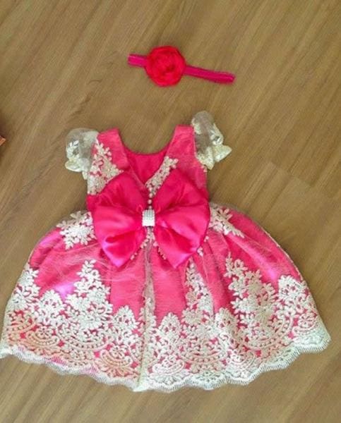 modelo de vestido infantil estampado