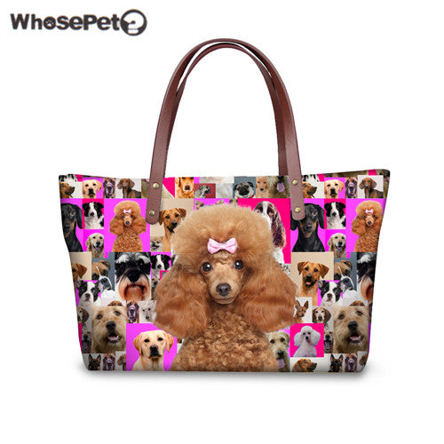 Cats Dogs Tote Bags for Women, Handbags with High Quality Waterproof