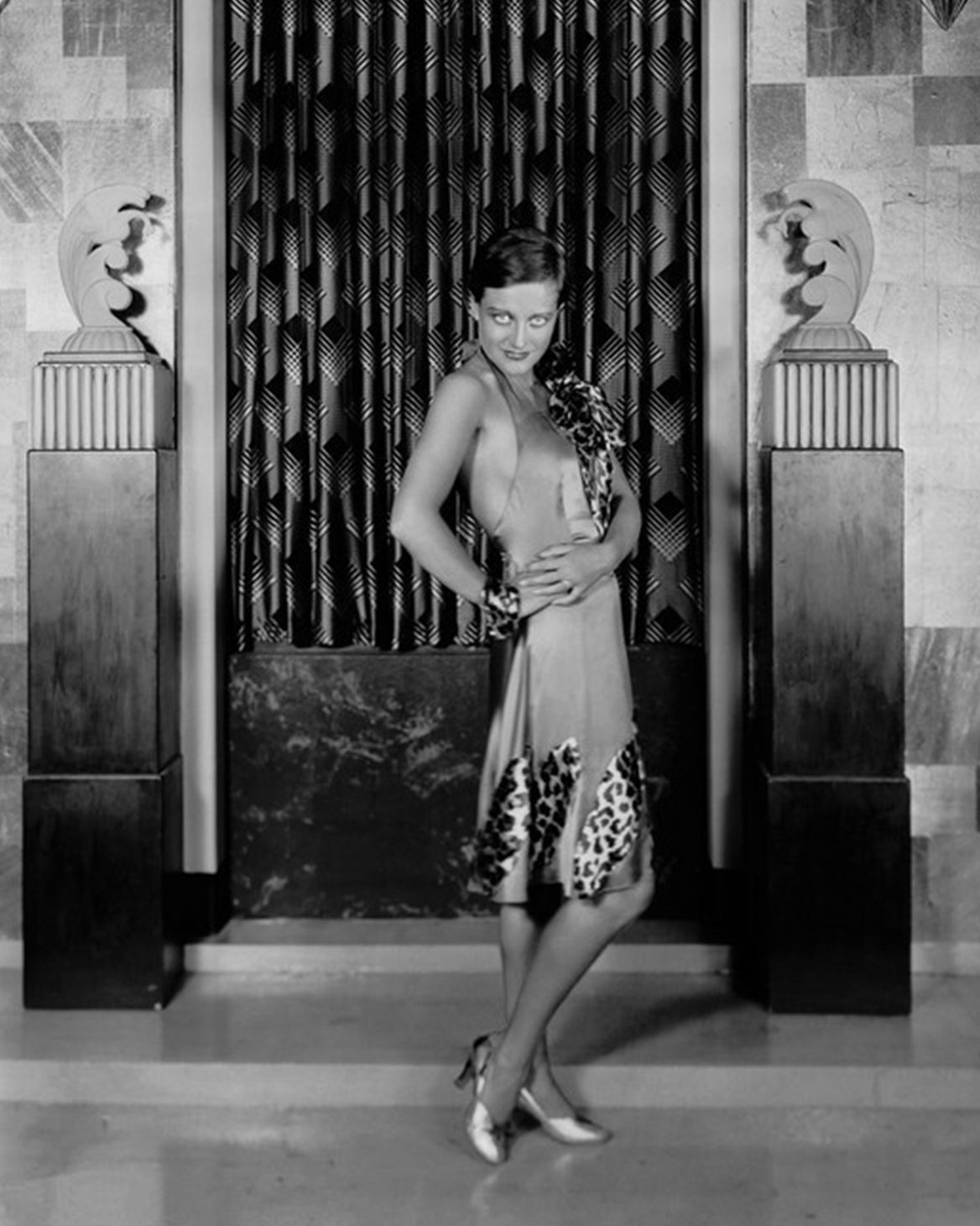 Joan Crawford leopard dress