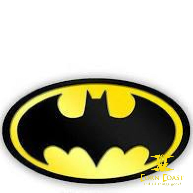 2018 FCBD Batman bat symbol 2 inch metal pin– Corn Coast Comics