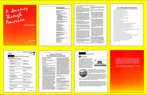 A Journey Through America, Instructor's ESL, EFL, Citizenship