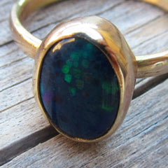 Blck honeycomb Opal jewelry