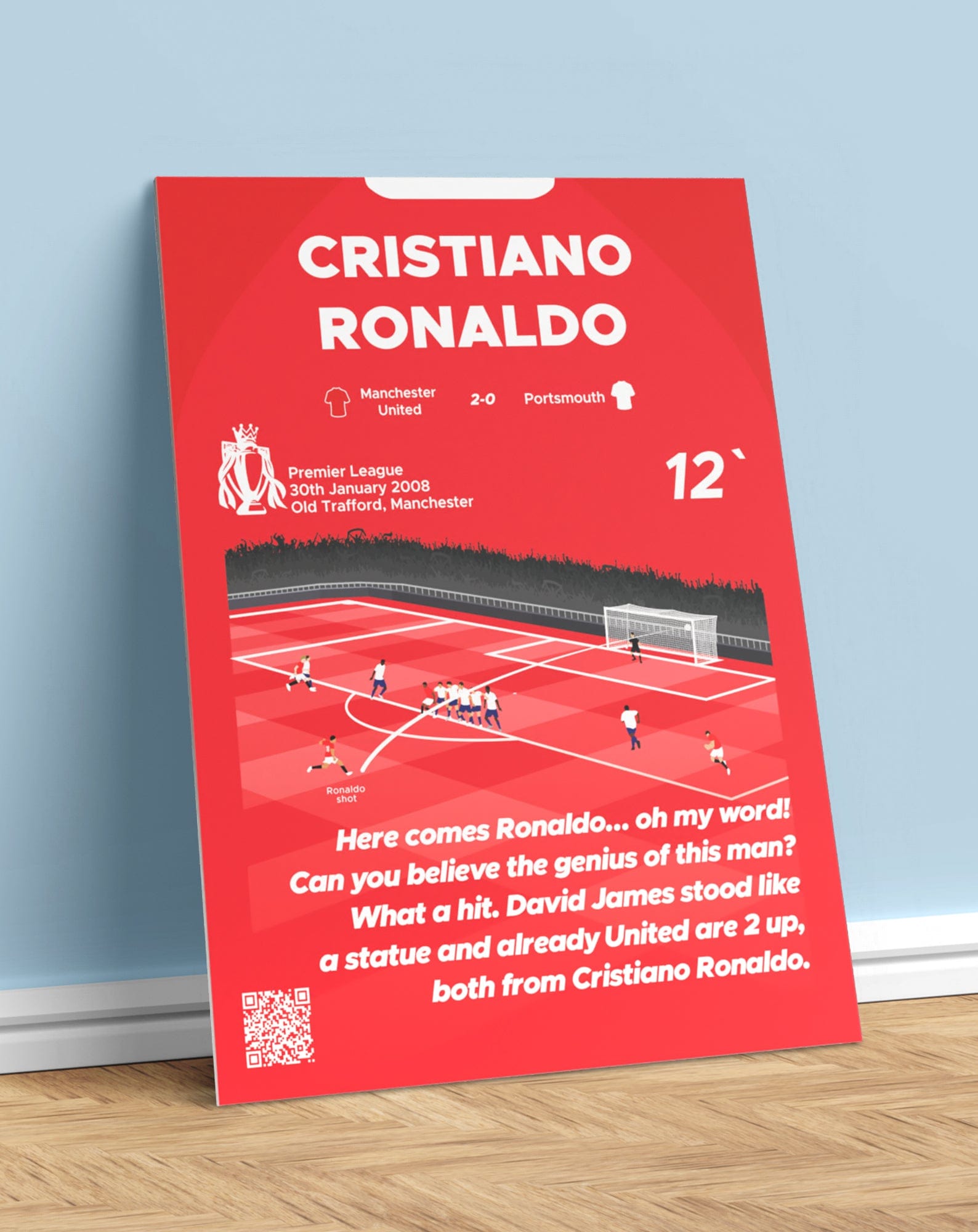 Cristiano Ronaldo Free Kick Goal vs Portsmouth (07/08) | CardsPlug