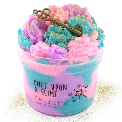 Kawaii Cotton Candy Scented Ice Cream Slime
