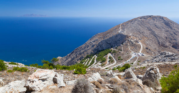 The Cycladic island of Anafi near Santorini