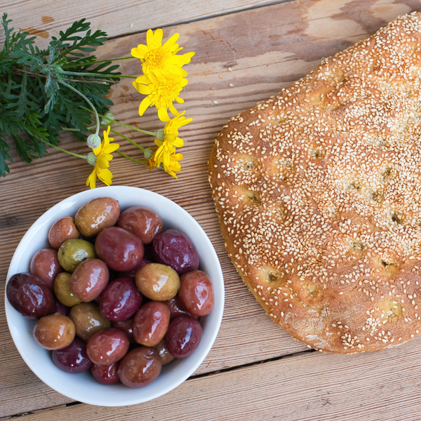 Lagana traditional Greek Clean Monday bread