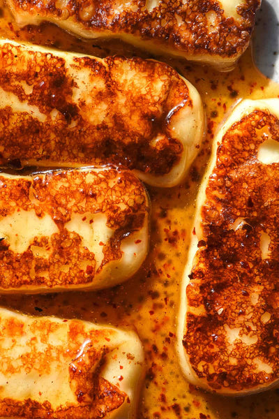 Georgeeats honey haloumi recipe