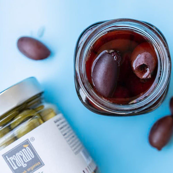 Tragano organic Greek olives duo