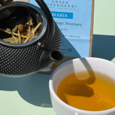 blue zone ikaria tea greek superherbs