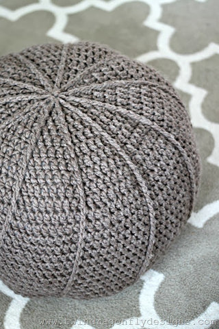 crochet floor pouf pattern