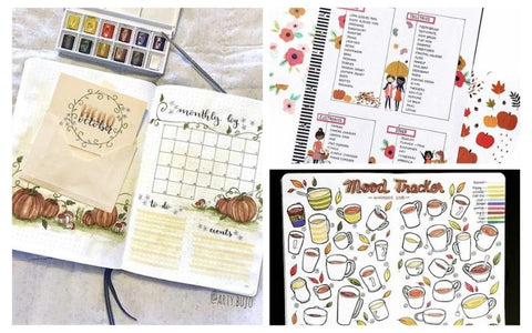 15 Fall Bullet Journal Layouts to Try- Digital Download Shop