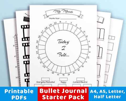 Bullet Journal Printables Starter Pack