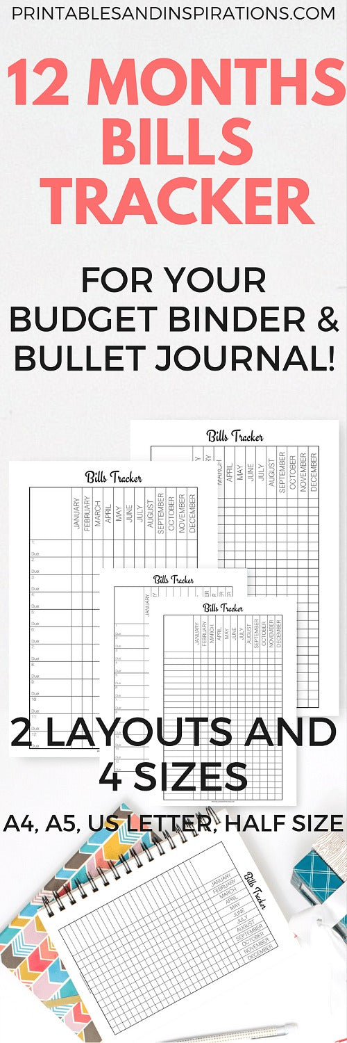 10 Bullet Journal Inserts You Need- The bullet journal is a great way to organize and plan out your life. But drawing all your own bujo pages takes time! Save time and start planning faster with these printable bullet journal inserts! | bullet journal downloads, journaling, free bullet journal pages, planner addict, habit tracker, books to read, mood tracker #bullet journal #bujo #planner #printable