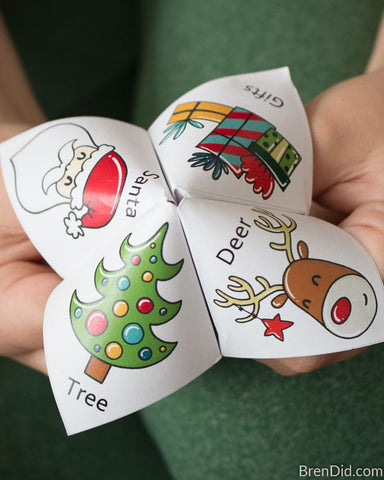 Free Kids Christmas Joke Teller Printable- If you're looking for last minute Christmas decor, greeting cards, or gift tags, don't bother with the stores or online shopping. Instead, check out these 25 free Christmas printables! | Christmas wall art printables, printable gift tags, holiday printables, kids activities, #freePrintables #Christmas #DigitalDownloadShop