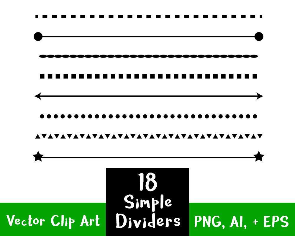 simple divider clip art vector file