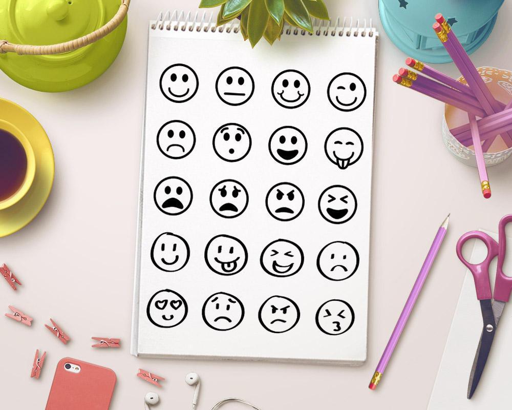 20 Emojis Clipart | The Digital Download Shop