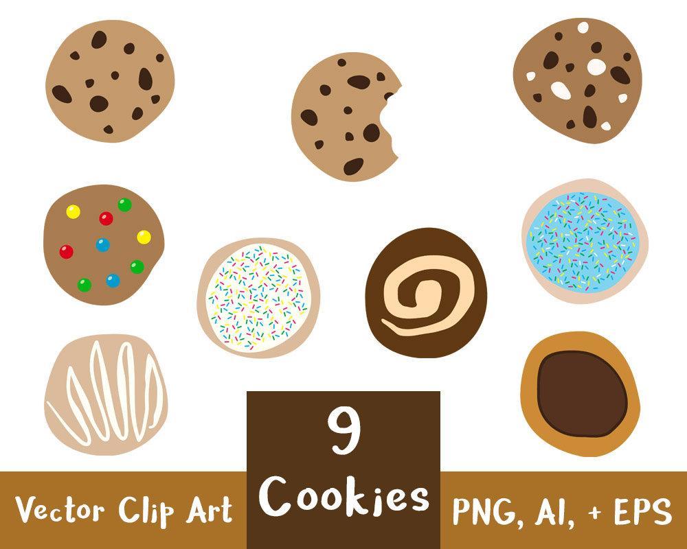 Cookies vector. Печенье на Луна вектор. Bite печенье со стикерами. 9_Cookies_9.