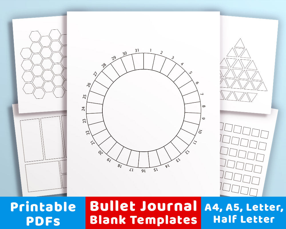 20 Bullet Journal Template Printables | The Digital ...